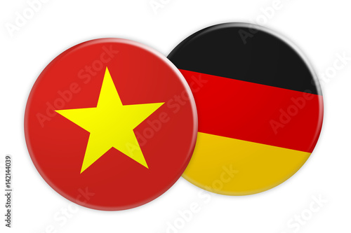 News Concept: Vietnam Flag Button On Germany Flag Button, 3d illustration on white background Free Download News Concept: Vietnam Flag Button On Germany Flag Button, 3d illustration on white background - GFXLoad
