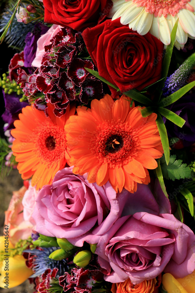 Fototapeta premium Colorful wedding flowers