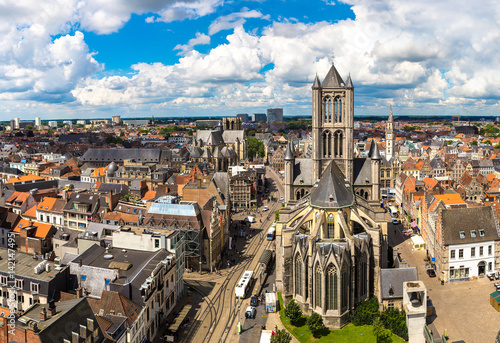 Panoramic view of Gent