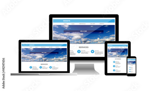 website on computer laptop tablet phone