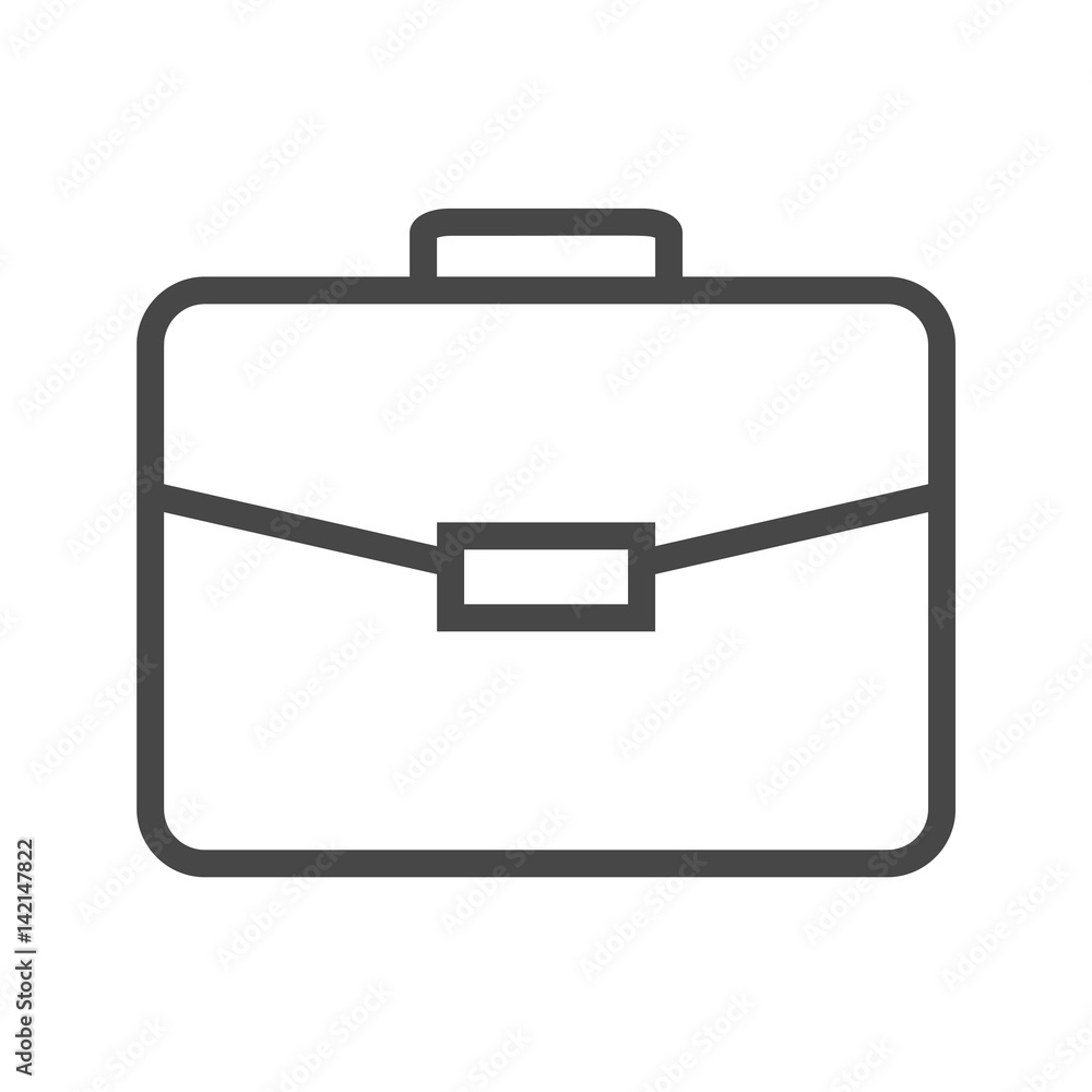 Briefcase Thin Line Vector Icon. Flat icon isolated on the white background. Editable EPS file. Vector illustration. Briefcase Thin Line Vector Icon. Flat icon isolated on the white background. Editable EPS file. Vector illustration.