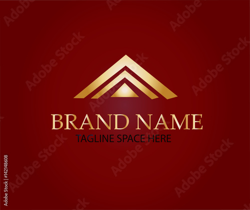 Roof logo design,real estate