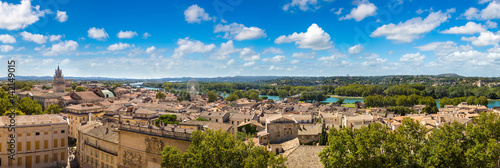 Fotografía Panoramic aerial view of Avignon