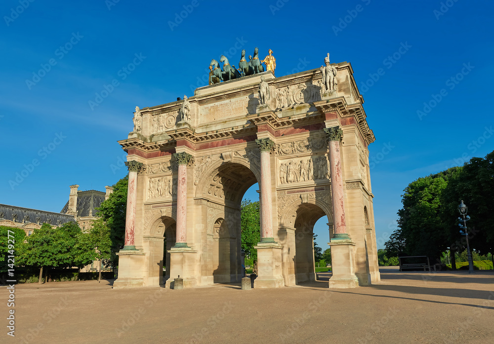Obraz premium Arc de Triomphe du Carrousel in Paris