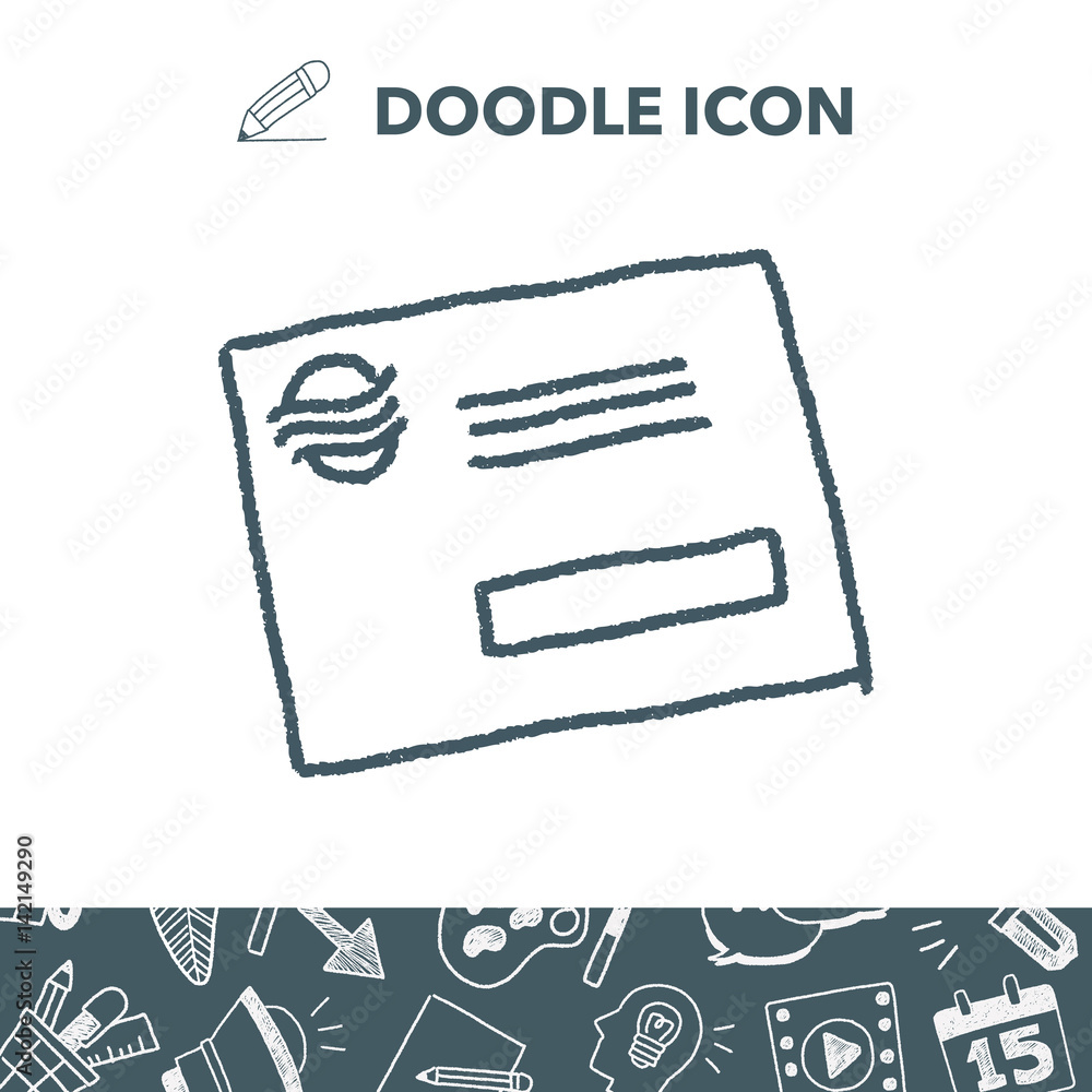 doodle postcard doodle postcard