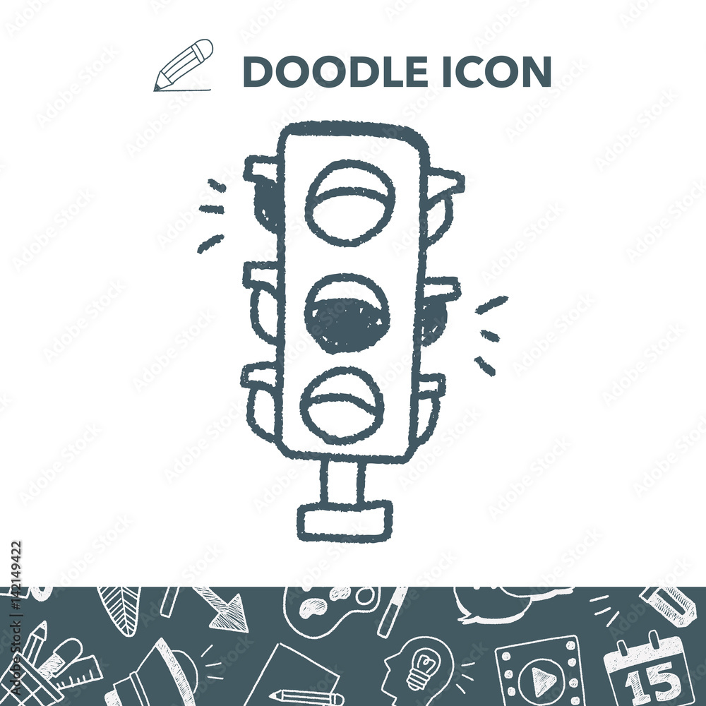 Doodle Traffic lights Doodle Traffic lights