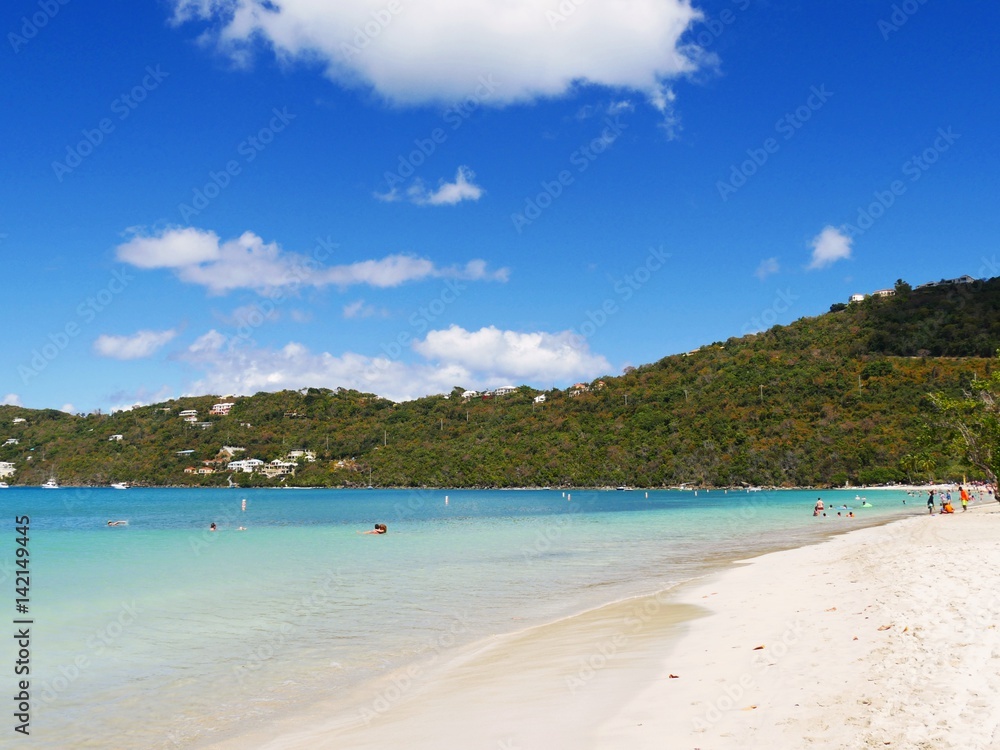 Magens Bay is one of the most popular tourist attractions in St. Thomas, US Virgin Islands Magens Bay is one of the most popular tourist attractions in St. Thomas, US Virgin Islands
