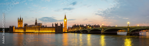 Fototapeta Big Ben, Parliament, Westminster bridge in London