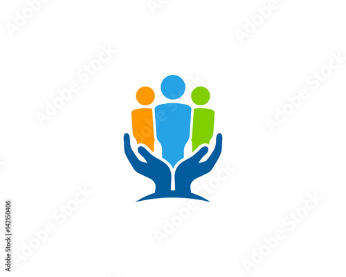 Social Care Icon Logo Design Element