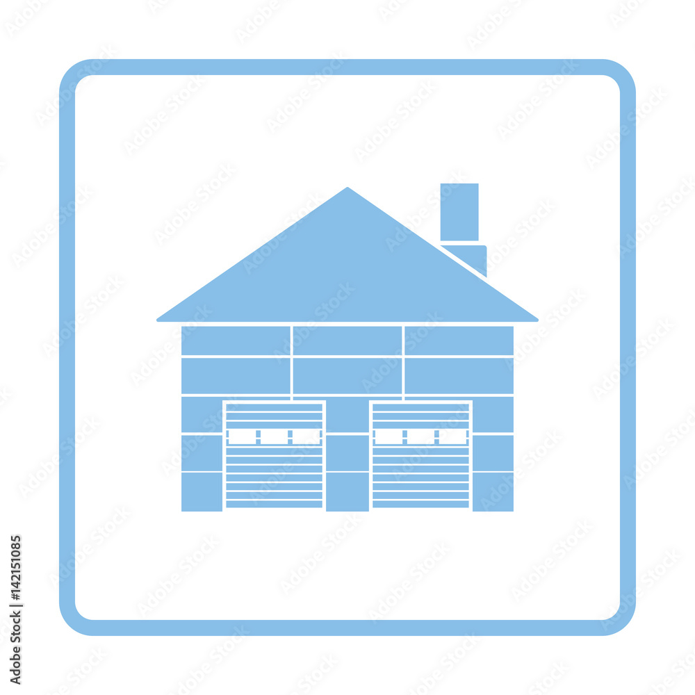 Warehouse logistic concept icon Warehouse logistic concept icon