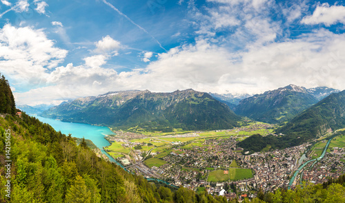 Panoramic view of Interlaken