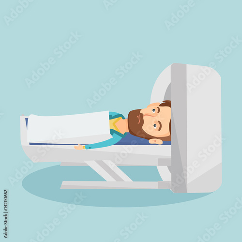 Magnetic resonance imaging vector illustration.