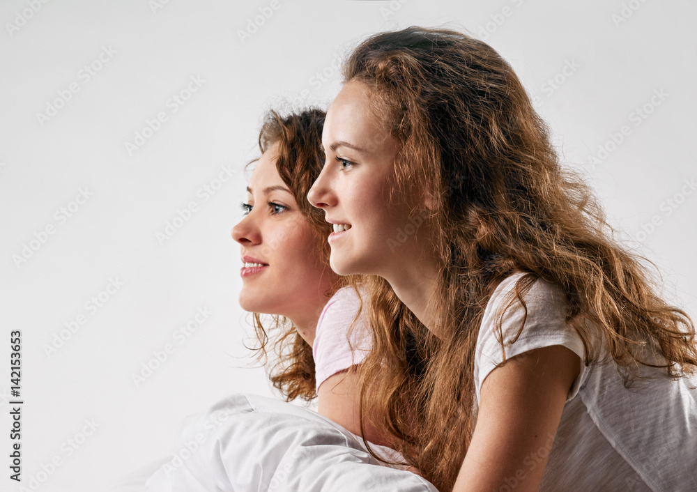 Happy friends resting Happy friends resting