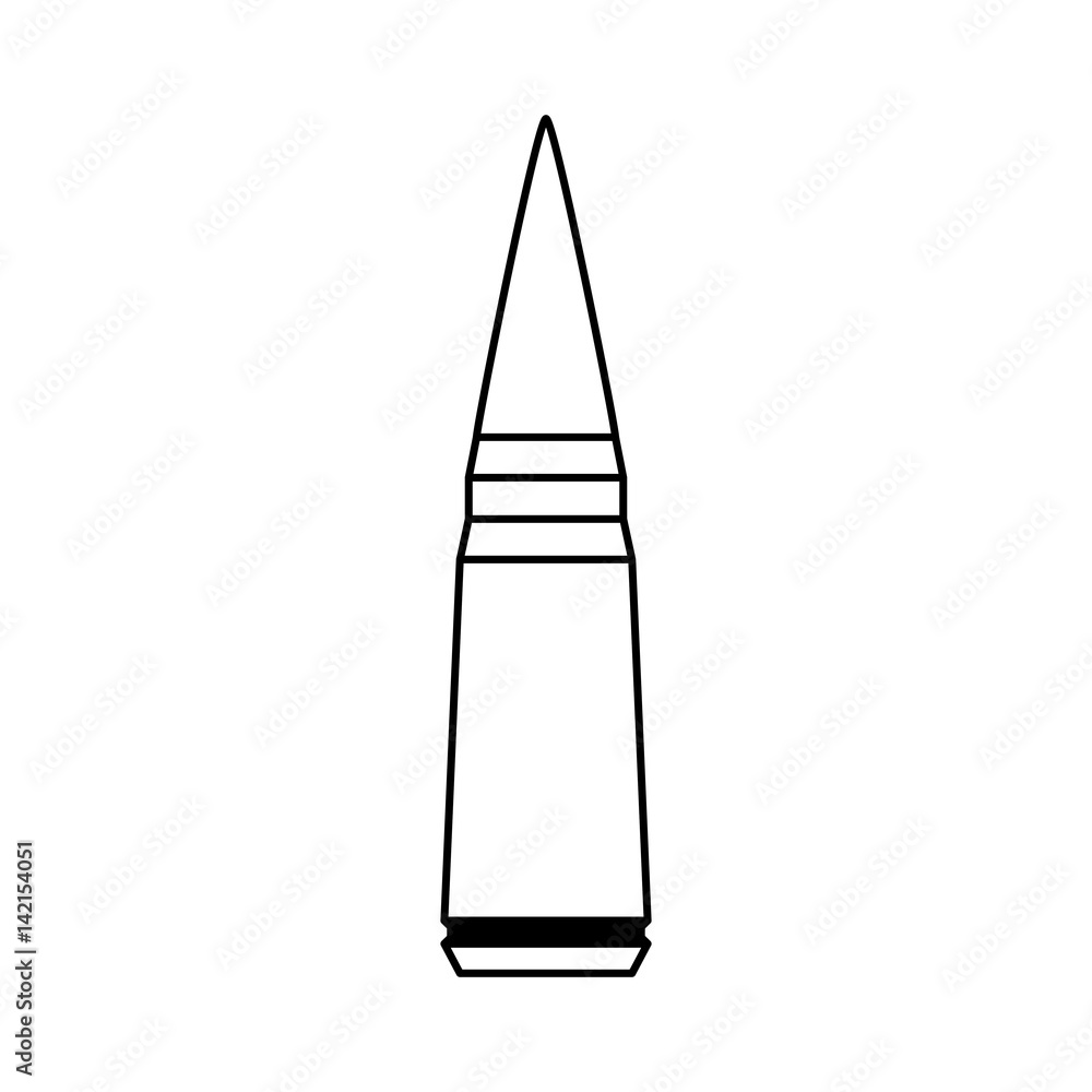 Isolated bullet gun icon vector illustration graphic design Isolated bullet gun icon vector illustration graphic design