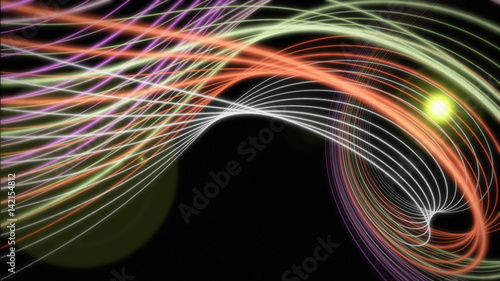 Futuristic particle background design illustration with lights