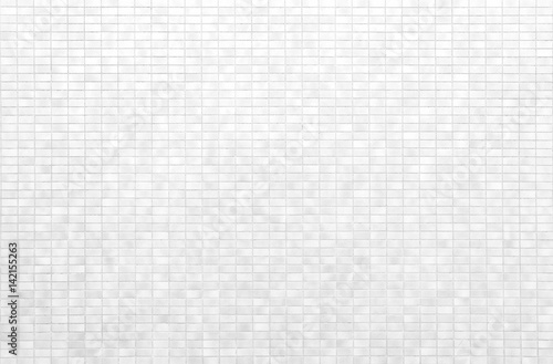 White brick tile wall or White tile floor seamless background and texture..