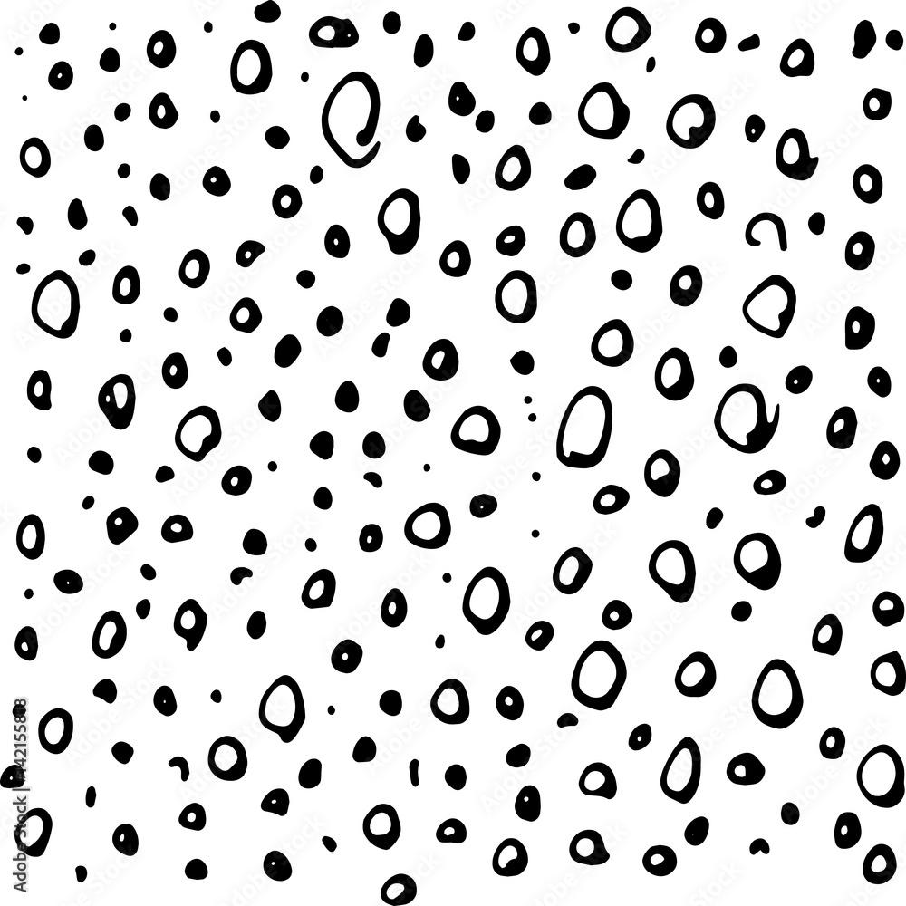 Hand drawn ink vector texture with drops
