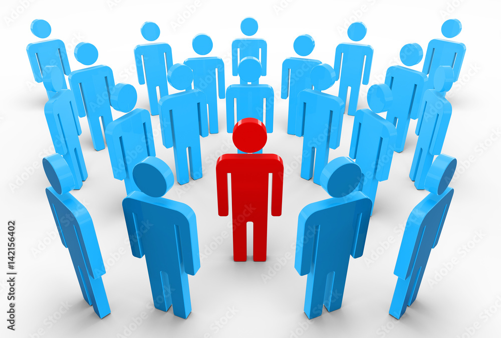 3d illustration of an important member of a team. 3d illustration of an important member of a team.