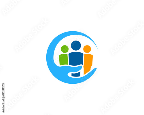 Family Care Icon Logo Design Element