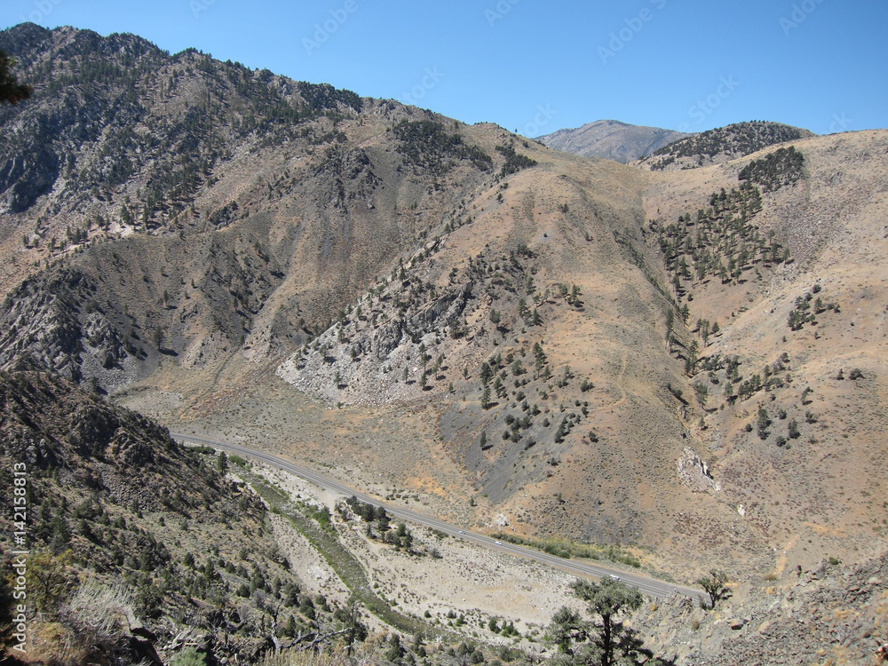 Highway 395 scenery in California