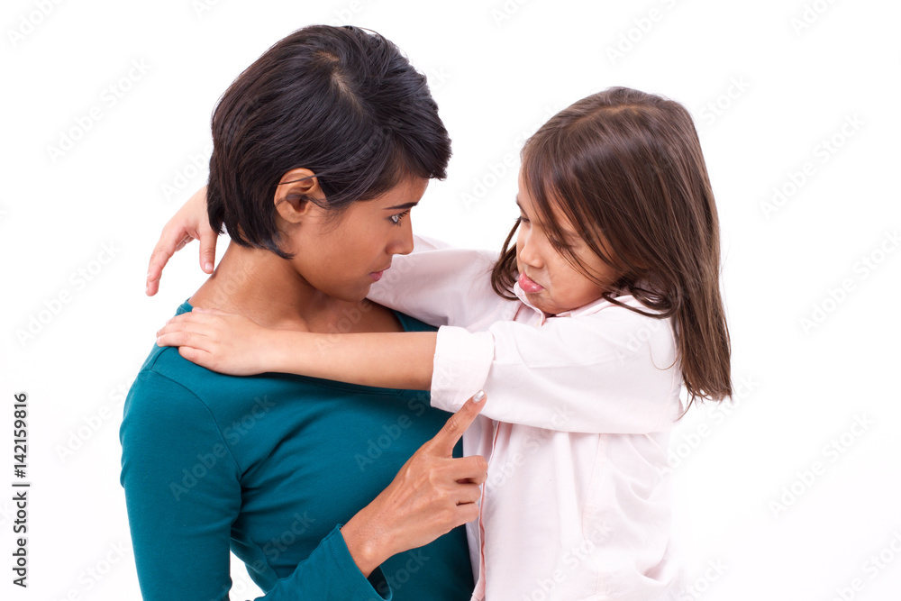 mother teaching discipline to her daughter mother teaching discipline to her daughter