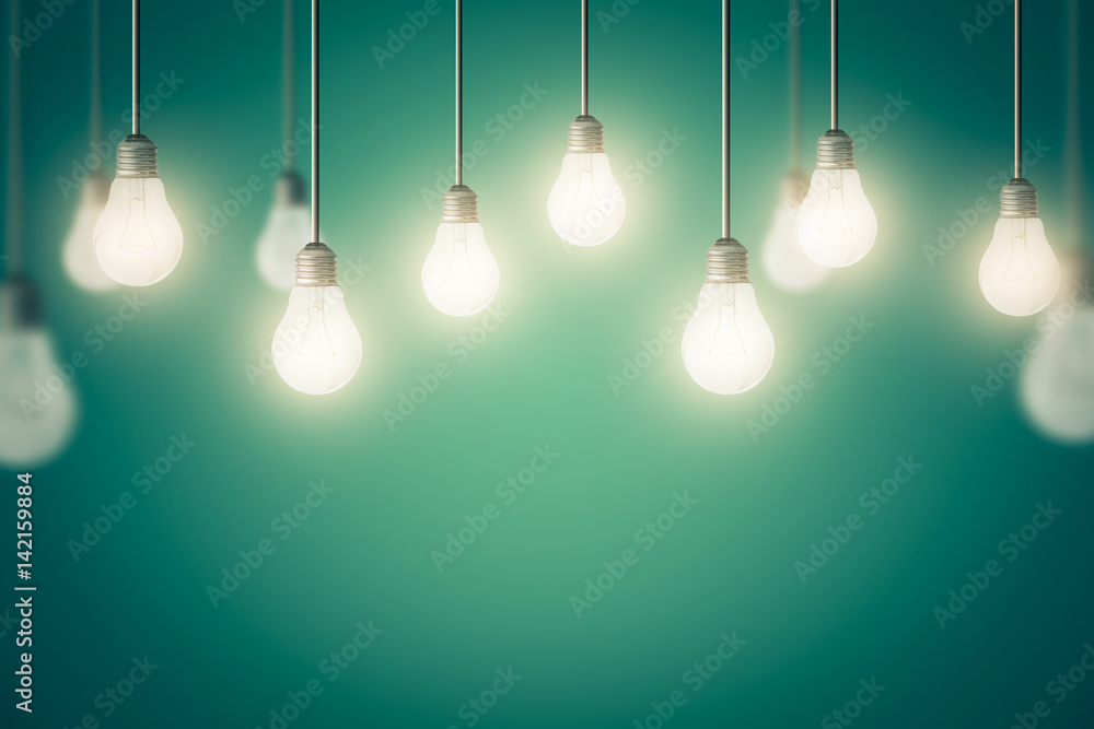 Finance Idea Concept Bulb on Virtual Screen Finance Idea Concept Bulb on Virtual Screen