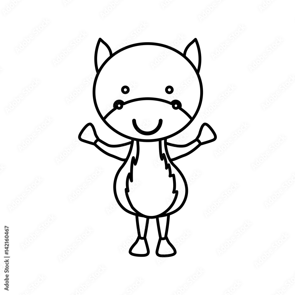 silhouette caricature cute bull animal vector illustration silhouette caricature cute bull animal vector illustration