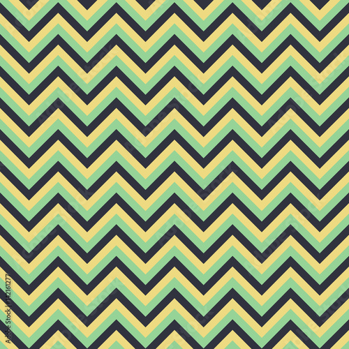 Seamless vector chevron pattern with green and dark grey lines. Background for dress, manufacturing, wallpapers, prints, gift wrap and scrapbook. 