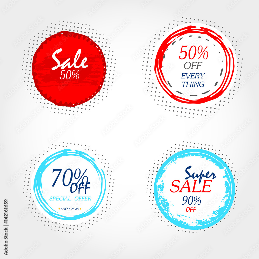 Geometrical social media sale banners and ads, web template collection. Vector illustrations for mobile website posters, email and newsletter designs, promotional material Geometrical social media sale banners and ads, web template collection. Vector illustrations for mobile website posters, email and newsletter designs, promotional material