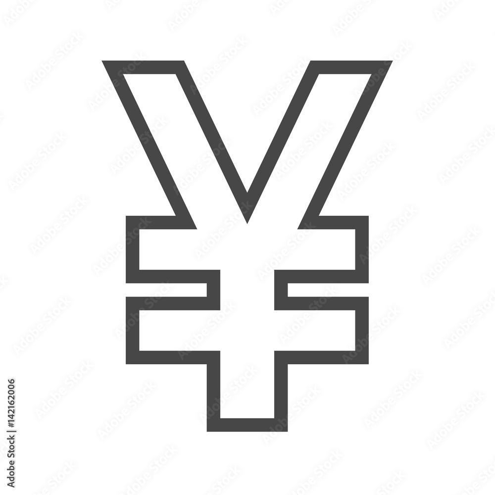 Yen Thin Line Vector Icon. Flat icon isolated on the white background. Editable EPS file. Vector illustration. Yen Thin Line Vector Icon. Flat icon isolated on the white background. Editable EPS file. Vector illustration.