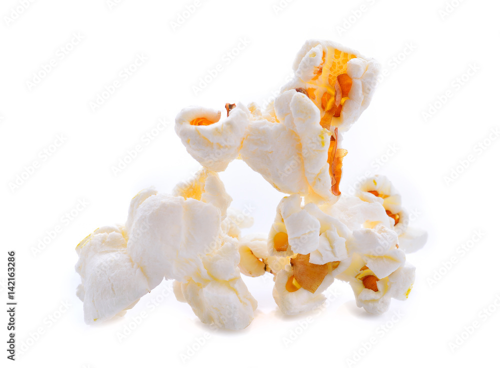 Pop corn on white background Pop corn on white background