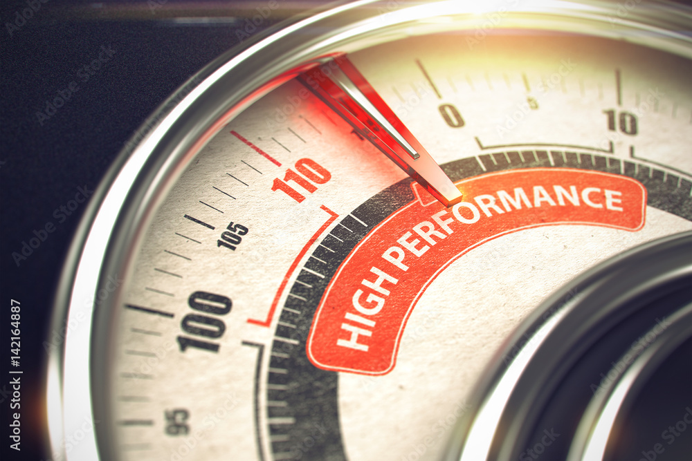 High Performance - Business or Marketing Mode Concept. 3D. High Performance - Business or Marketing Mode Concept. 3D.