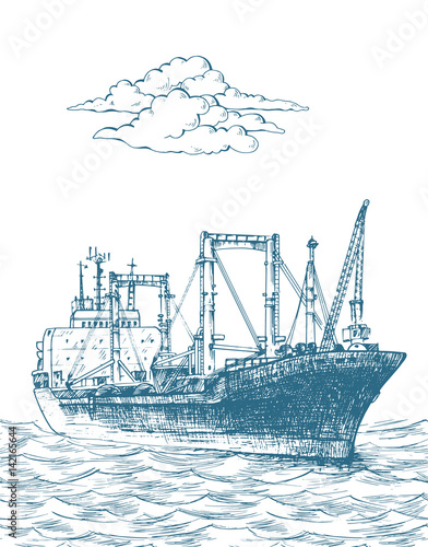 Cargo ship, reefer Forward