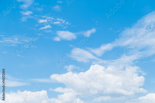 clouds in the blue sky