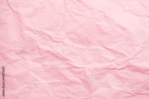 pink Crumpled paper texture background
