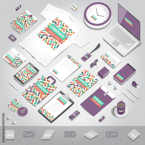 Corporate identity print template