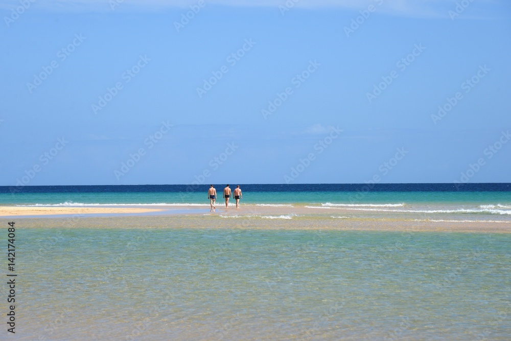 Obraz premium Summer background. Summer paradise beach.