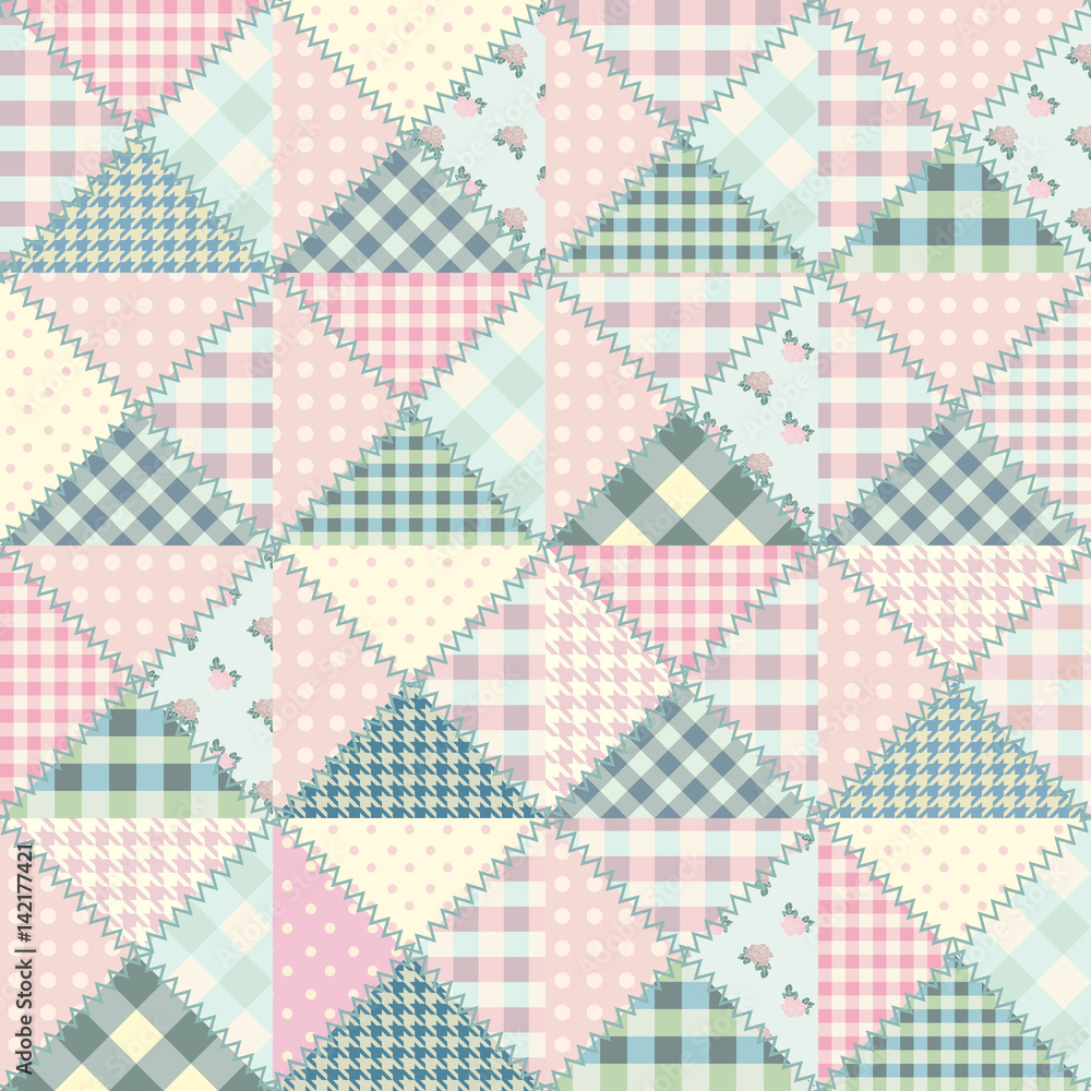 Fototapeta premium Imitation of a patchwork