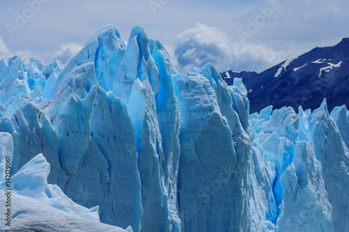Perito Moreno Glacier, the most beautiful glaciers in the world. Located in Patagonia, Argentina. Travel Destination. Global Warming.