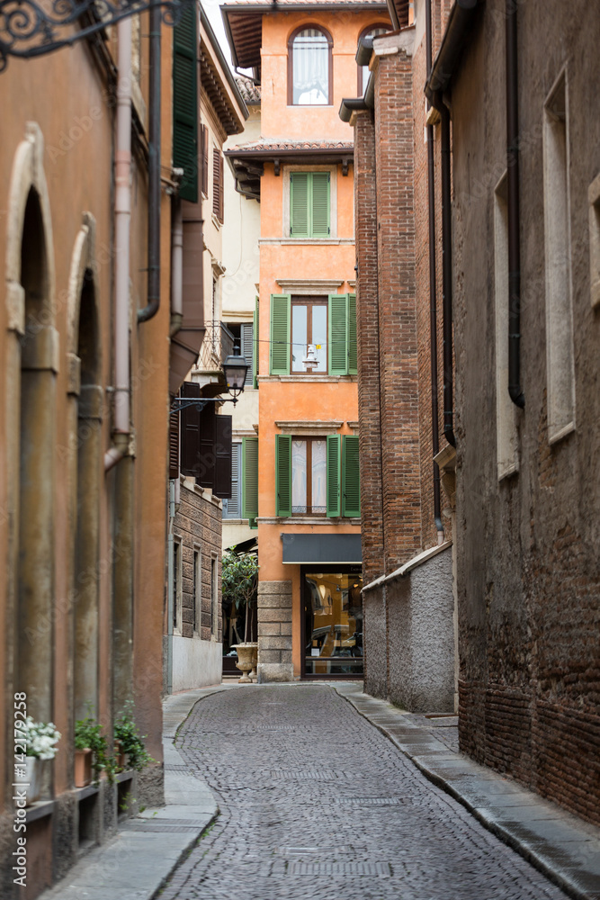 The historic city center of Verona. Italy