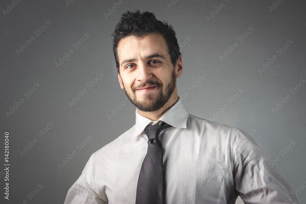 Self-confident businessman Self-confident businessman