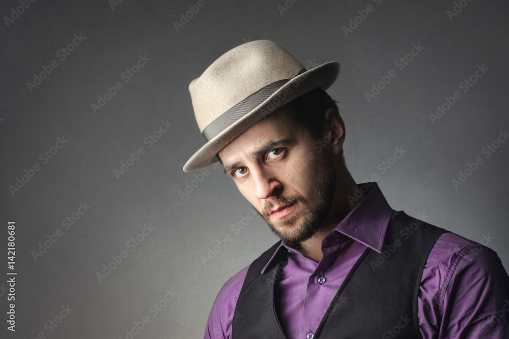 Young man wearing a hat Young man wearing a hat