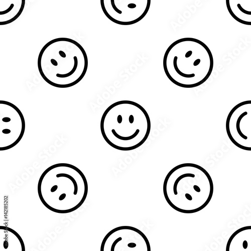 Smile line icon pattern
