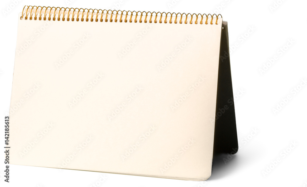 blank notepad isolated on white background blank notepad isolated on white background