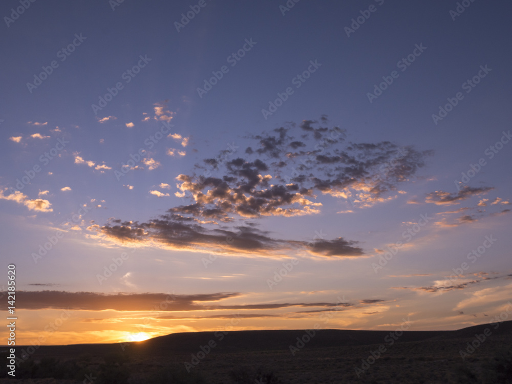 Tankwa Karoo sunset. Northern Cape. South Africa.