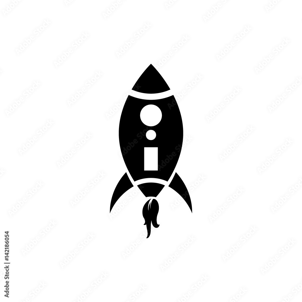 Simple rocket icon Simple rocket icon