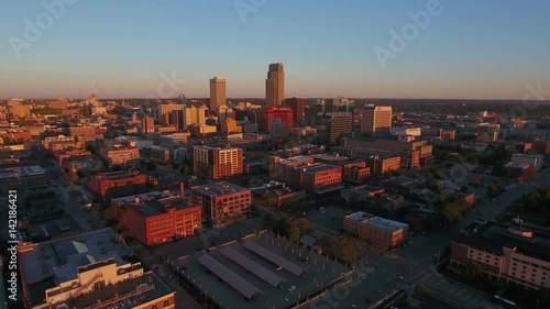 Aerial Nebraska Omaha September 2016 4K