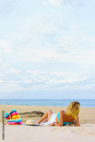 Woman at the beach in Thailand