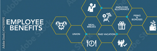 Employee Benefıts Icon Concept