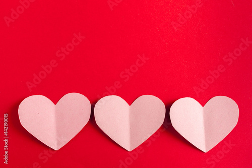 Beautiful paper hearts